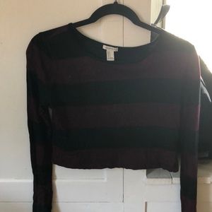 Maroon and Black long sleeve